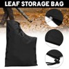 AUEFUDQ Leaf Vacuum Collection Bag 60 x 44 cm Black: