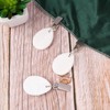 MEZOKUCEL Tablecloth Weights Hangers,8 Pcs Tear Drop Marble tablecover Weights,