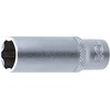 BGS 2972" Super Lock Deep Socket, Silver, 1/4" 12 mm