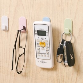 Multipurpose remote control accessory key wall holder hook attachment type Random delivery 5ea
