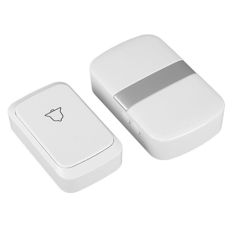 Wireless Doorbell Waterproof Electronic Battery Powered Transmitter Receiver Door Bell