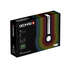 Geomag Masterbox 192-pc Green Advanced Magnetic Construction Set for Adults | Swiss-Made from 100% Recycled Plastic | 8 Storage Boxes Included | Iconic Original Packaging | Beautiful Design Object