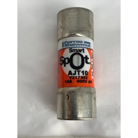 Ferraz Mersen Shawmut AJT10 10A 600V Class J Smart Spot Time Delay Fuse