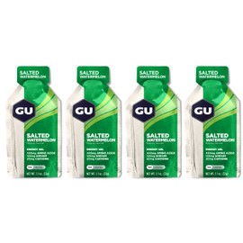 Gu Energy Running Gels - 4 Gel Taster Pack - Sports Energy Gels For Running , Cycling, Triathlon (Salted Watermelon)