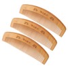 NOLITOY 3pcs Static Wooden Hair Comb Portable Fine Tooth Combs