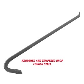 GreatNeck WR30 Wrecking Bar, 30 Inch, Multi-Use Contractor & Demolition Tool, Goose-Necked Body for Max Leverage, Nail Puller & Chisel Ends, Drop-Forged Steel Body, Rust Resistant, Heavy Duty