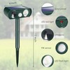 Solar Ultrasonic Animal Repellent Outdoor Cat Repellent Deer Repeller with