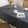 meioro Solid Colour Tassel Tablecloth Rectangular Tablecloth Cotton Linen Tablecloth