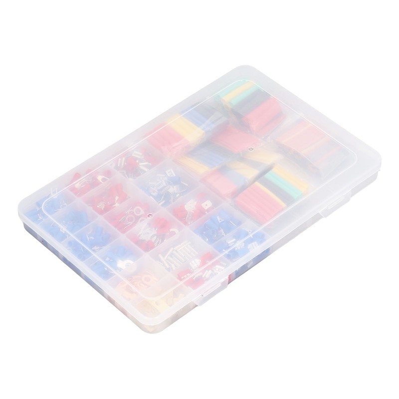 678PCS Cold Pressed Terminals Kit Rubber Electrical Insulated Terminals Assortment