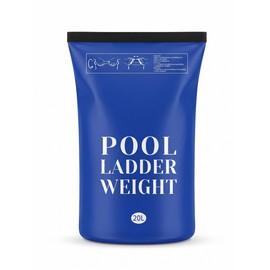 2 Pack 20L/60lb Waterproof Pool Ladder Weights & Sand Bags (Blue)