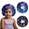 BHAHB 2 PCS Kids Bonnets for Girls Boys Satin Silk