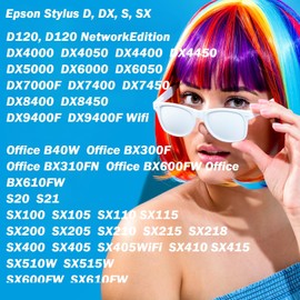 ESMONLINE Set of 5 Multipack Compatible Printer Cartridges to Replace Epson T0715 T0711 T0714 Suitable for Epson Stylus SX510W DX4000 D120 SX415 SX 515 BX300