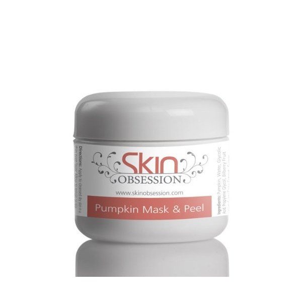 Skin Obsession Pumpkin Enzyme Mask & Peel with Glycolic Acid ~ Treats Scars, Wrinkles, Dark Circles, Fine Lines, & Acne