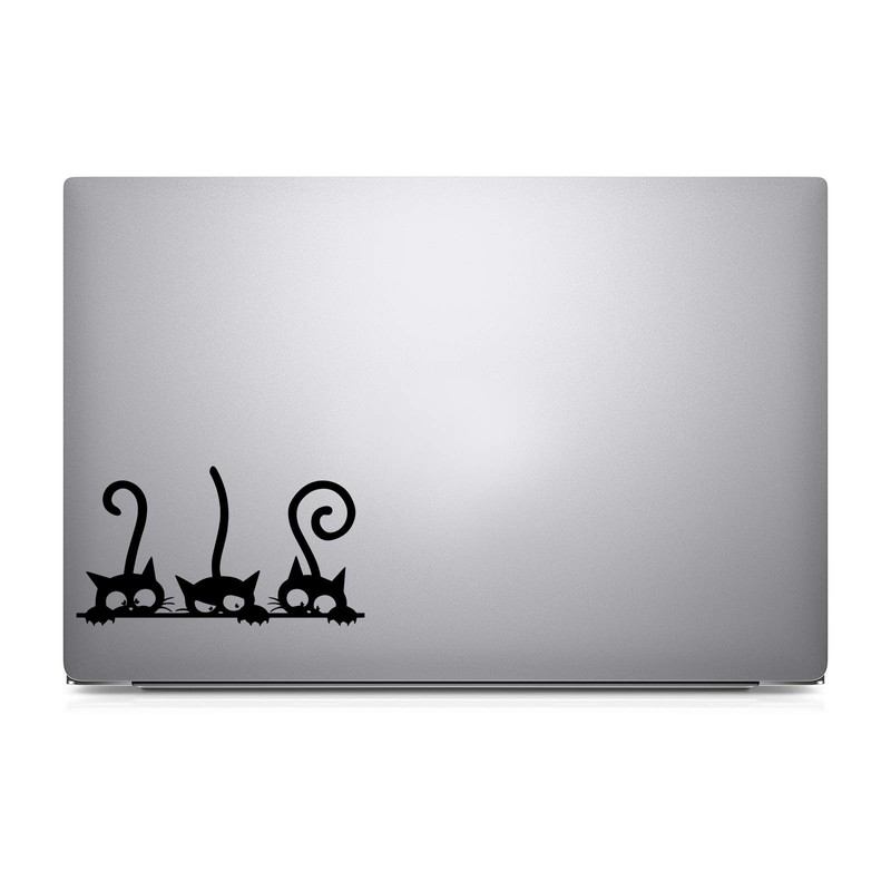 Bargain Max Decals Naughty Cats Silhouette Decal Notebook Car Laptop