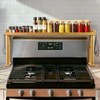 MAVOTER Over The Stove Top Shelf for Kitchen Bamboo Spice