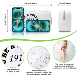 Sorority Gifts for Women Elephant Sorority Makeup Bag for Sister Best Friend BFF 1913 Gifts Cosmetic Bag Friendship Presents for Her Christmas Birthday Presents 1913 Elephant Travel Cosmetic Pouch