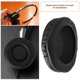 LT Easiyl A Pair of 50mm Replacement Headphones Pads PU Leather Ear Pads Compatible with Jabra Pro 9400 9450 9460 9470 Headphones Black