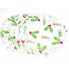 Selecto Bake 100 Stk. Deko-Tortenscheiben, Weihnachtsmuster, mit Beeren, weiß, Spitze,