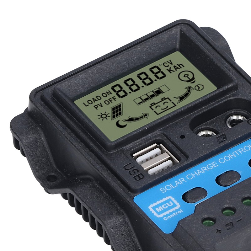 Solar Charge Controller LCD Display Dual USB 5V Output PWM