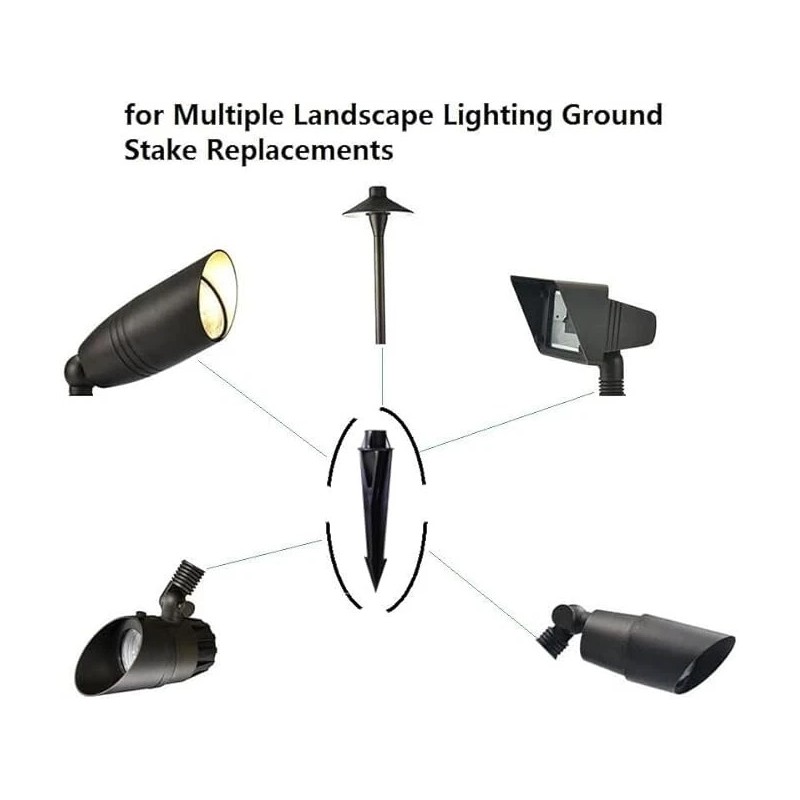 Arrownine Lighting Ground Light Spikes Stakes Replacement,1/