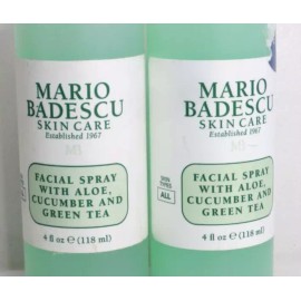 MARIO BADESCU FACIAL SPRAY WITH ALOE, CUCUMBER AND GREEN TEA 4 OZ - LOT OF 2