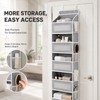 5-Shelf Over Door Hanging Storage Organizer with Large Capacity Pockets,