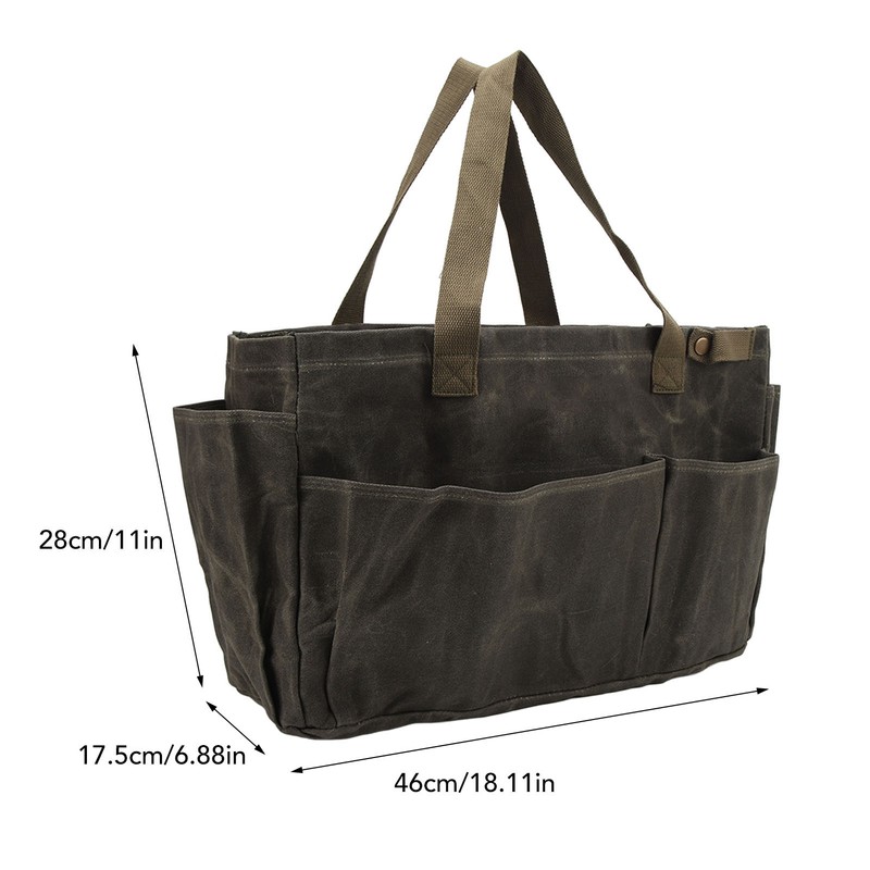 Canvas Pot Bag Waterproof Wearproof Large Capacity Comfortable Grip Canvas