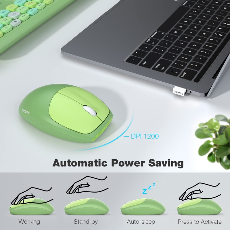 MOFii Wireless Keyboard and Mouse Combo, Computer Full Size Keyboard,
