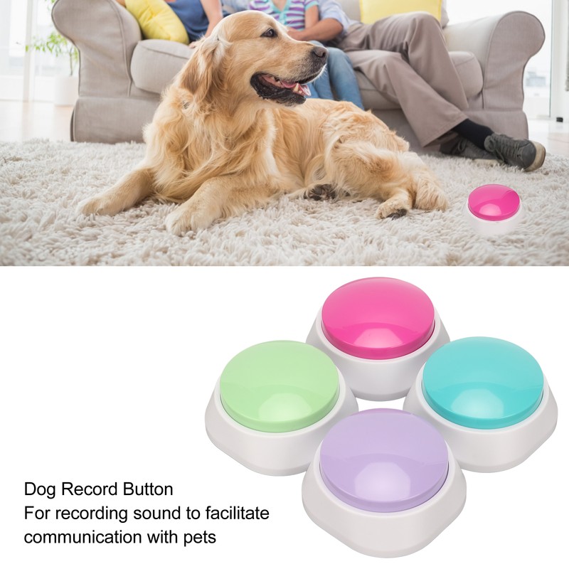 4PCs Voice Recording Button Dog Buttons for Communication Pet Training