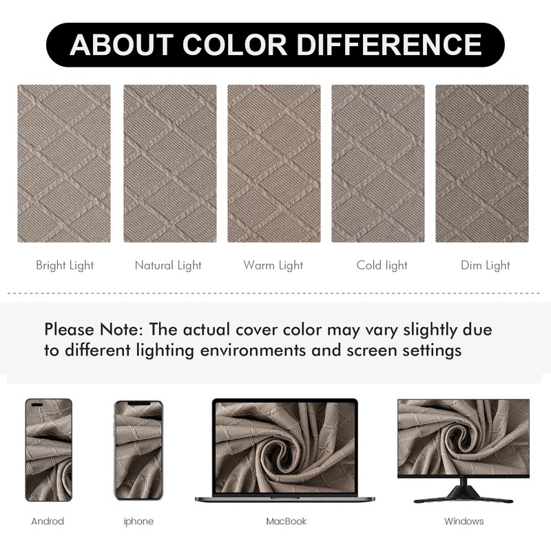 Genina Waterproof Seat Covers for Dining Room Chairs Covers Dining