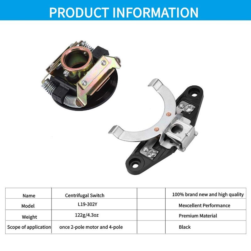 Centrifugal Switch, L19-302Y Single Phase Centrifugal Switch, Electric Motor Parts