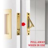 senharvest Pocket Door Pull and Edge Pull Set Brushed Gold,
