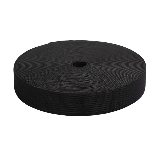 MYUREN 1 Inch by 20 Yard Black Heavy Stretch High