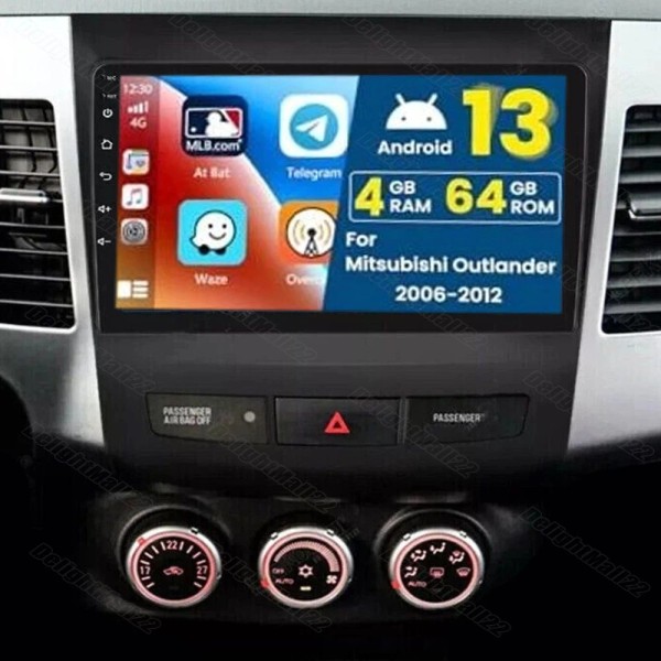 Unbranded CarPlay For Mitsubishi Outlander 2006-2012 9" Android 13 Car