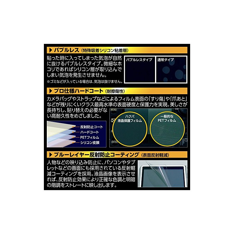 HAKUBA 液晶保護フィルム MarkII CASIO EXILIM ZR850用 気泡レス 低反射 高硬度 DGF-CEZR850