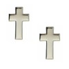 US ARMY Chaplain Silver Cross Pin Pair