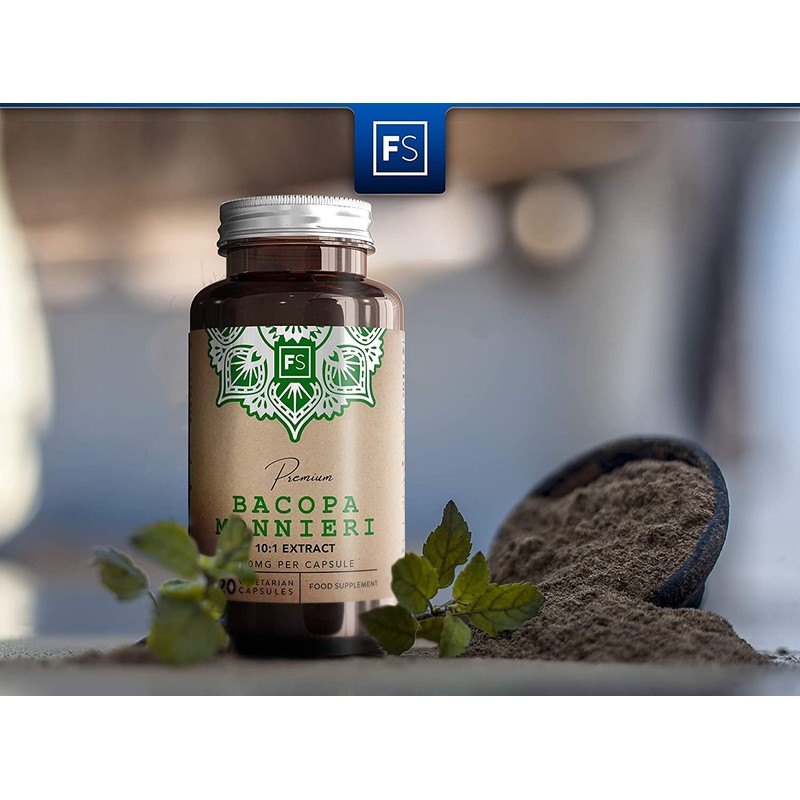 FS Bacopa Monnieri Capsules - 500mg Per Serving | 120