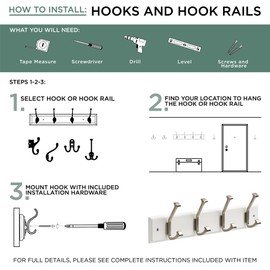 Liberty BBF430Z-SN-U Single Over-the-Door Hook, Satin Nickel