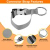 sourcing map Luggage Straps Jacket Clips Strap Nylon Adjustable Suitcase