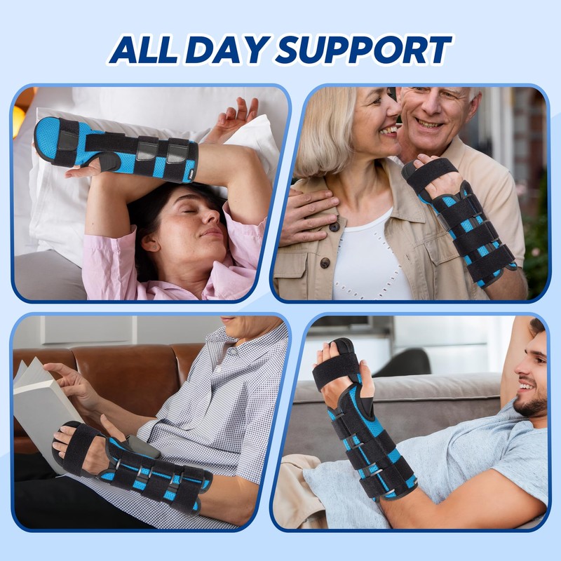 YiYame Hand Splint, Wrist Support Night Support, Carpal Tunnel Splint