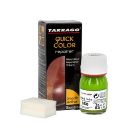 Tarrago Quick Color Dye Leather and Canvas Repair - 25 ml Leather Shoe Dye for Dyeing of Leather Footwear, Bags, Shoes, Jackets, Purses & More - Intense Green #650