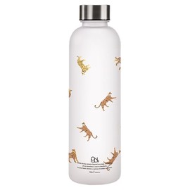[2025] Wpc. Patterns Water Bottle Leopard & Tiger Navy W169-393-204