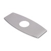 BWE Faucet Cover Sink Hole Deck plate 6 Inch For 1-3 Hole Chrome Bathroom Sink Faucet Escutcheon Plate Stainless Steel Vessel Vanity Basin Outside Cover Cap Oval
