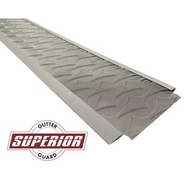 Superior Gutter Guards | NEW Raised Stainless-Steel Screen Technology Gutter Cover, DIY Constructed. Fits any Traditional 5-inch Gutter - 48FT Kit