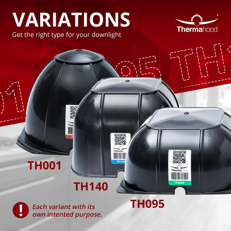 Thermahood - TH 140-5 Pack - Covers for Downlighter Ceiling