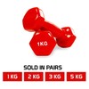 Vinyl Coated Dumbbells (Set of 2) - 0.5kg, Anti-Roll Dumbbell