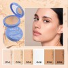 Oil Control Face Pressed Powder,set De Polvos Mate...