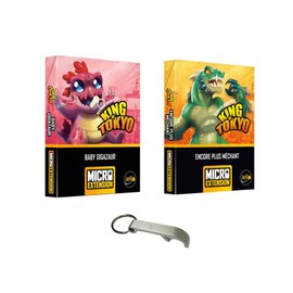 Set of 2 Micro Extensions King of Tokyo Baby Gigazaur + Even More Villain + 1 Blumie Deaps (2 Micro Extensions)