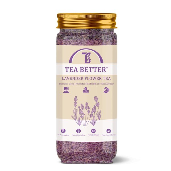 Tea Better Lavender Flower Tea 40g- 40 cups | Stress