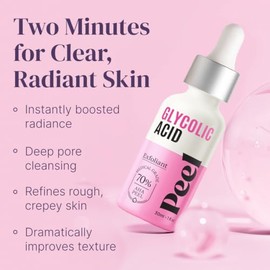 DIVINE Glycolic Acid 70% Anti-Aging AHA Facial Peel Gel, 1 fl oz